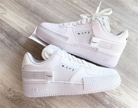 nike air force 1 nr 354|plain white af1.